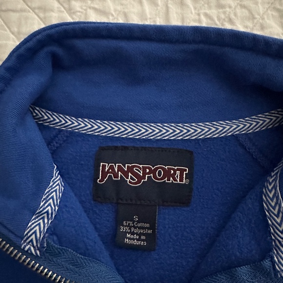 Jansport University of Kentucky UK 1/4 Zip Pullover Sweatshirt Sz Small Wildcats - Picture 5 of 11
